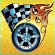 Mega Moolah 5 Reel Drive - Progressive: The wheel and the flag