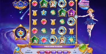 Moon Princess Stargazing: Slot machine