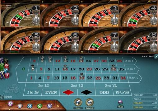 Multi Wheel European Roulette Gold online