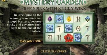 Mystery Garden: Unique features