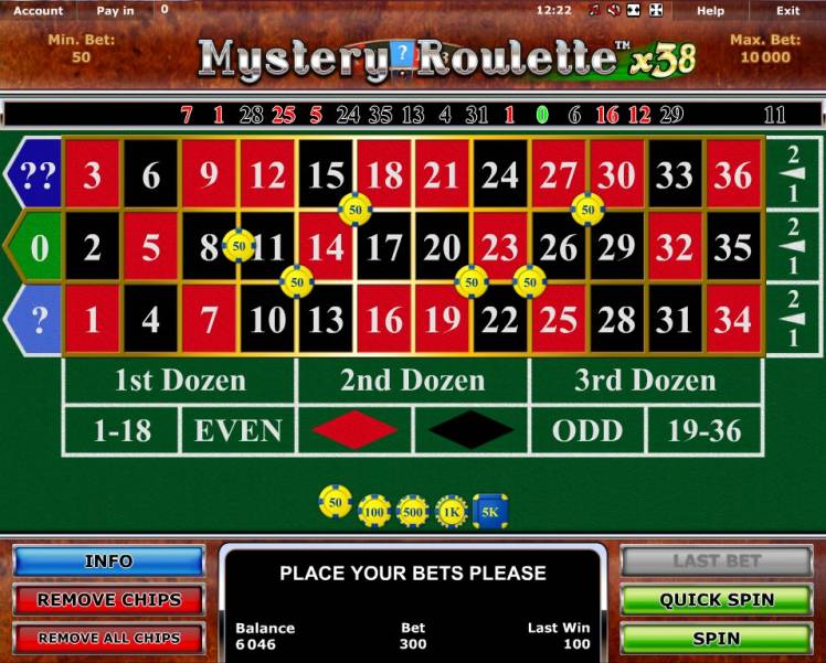 Mystery Roulette x38 online