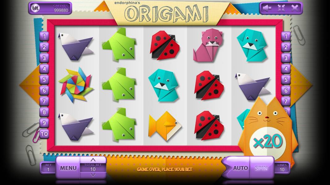 Origami slot