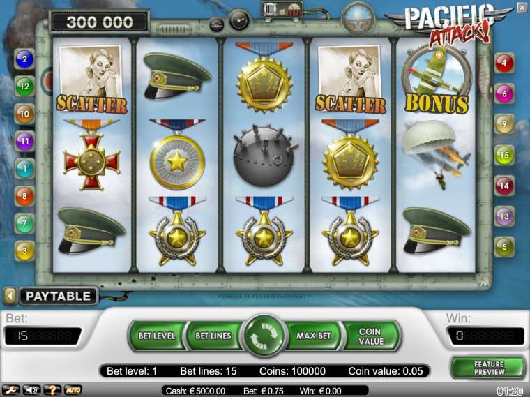 Play Pacific Attack slot