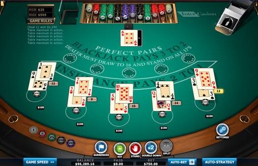 Perfect Pairs Blackjack online