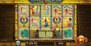Pharaohs Fortune IGT: Winnings