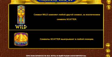 Pharaohs Gold 20: Rules