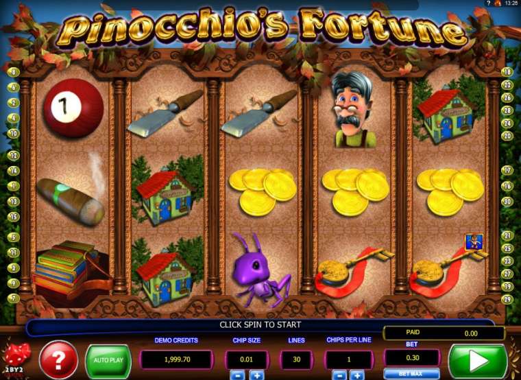 Play Pinocchio’s Fortune slot