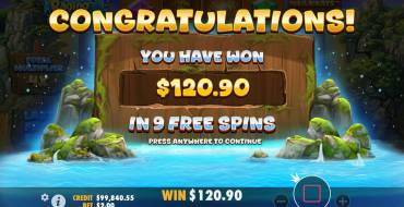 Raging Waterfall Megaways: Winnings
