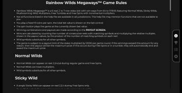 Rainbow Wilds Megaways: Rules