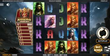 Rampage Golden Hits: Slot machine