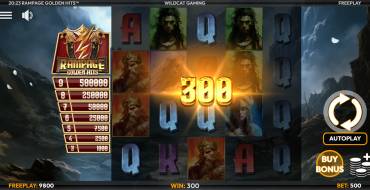 Rampage Golden Hits: Winnings
