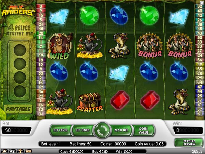 Relic Raiders slot