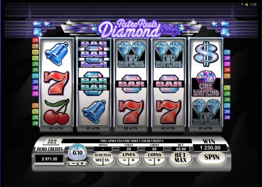 Retro Reels – Diamond Glitz slot