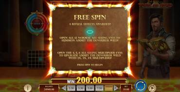 Rich Wilde and the Tome of Dead: Free spins