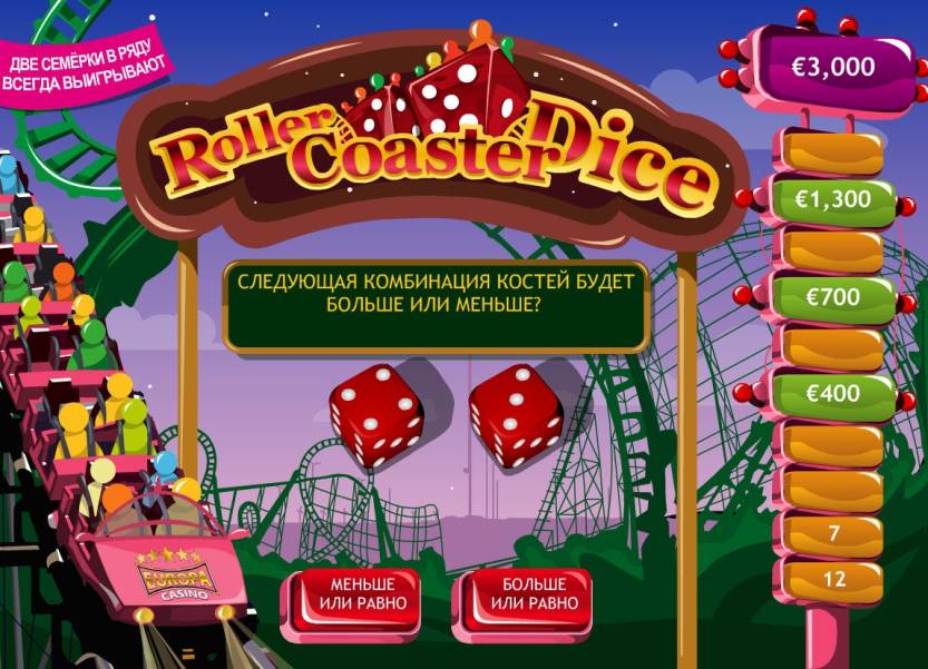 Roller Coaster Dice