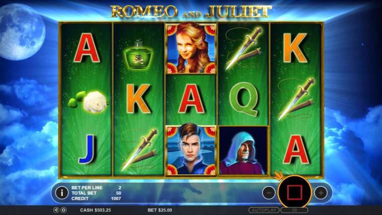 Play Romeo and Juliet slot