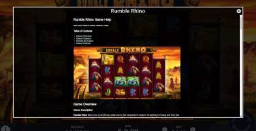 Rumble Rhino: Rules