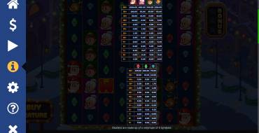 Santa's Stack: Payout table