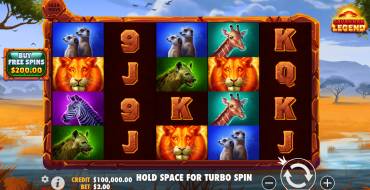 Savannah Legend: Slot machine
