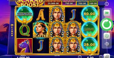 Scarab Boost: Slot machine
