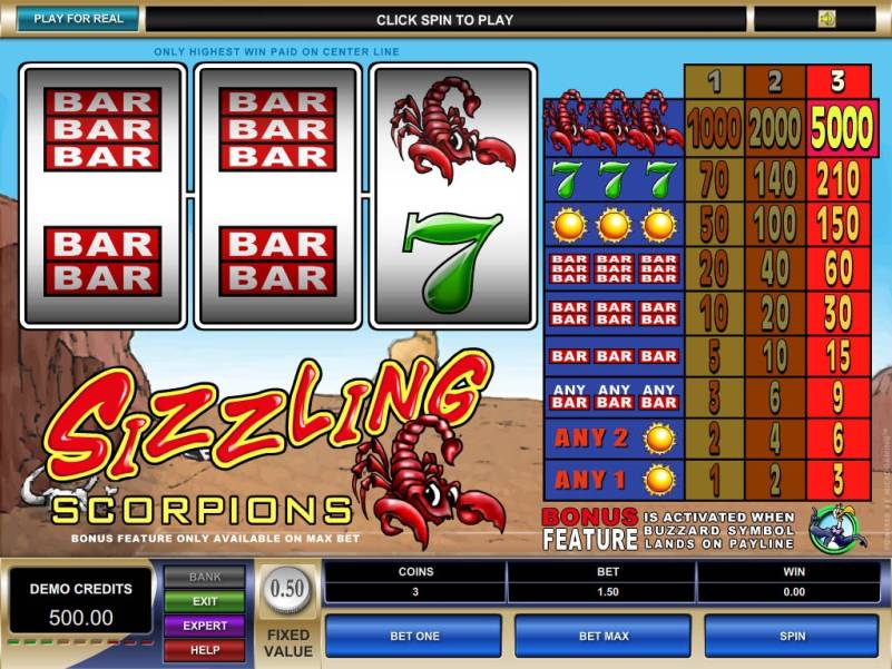Sizzling Scorpions slot