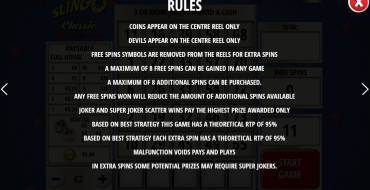 Slingo Classic 20th Anniversary: Rules
