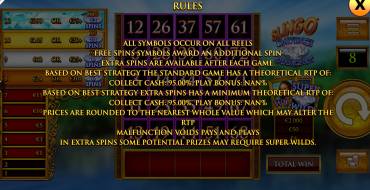 Slingo Da Vinci Diamonds: Rules