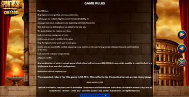 Spartacus Super Colossal Reels: Rules