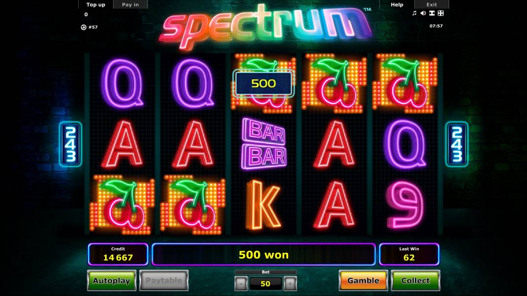 Spectrum slot
