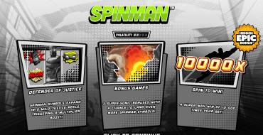 Spinman: Unique features