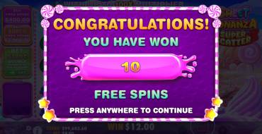 Sweet Bonanza Super Scatter: Free spins