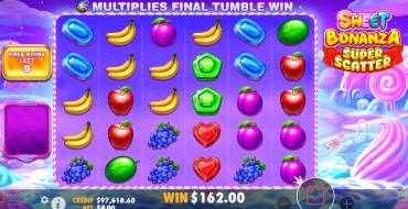 Sweet Bonanza Super Scatter: Free spins 2