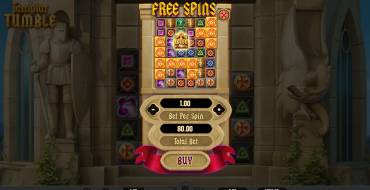 Templar Tumble: Buying a bonus game
