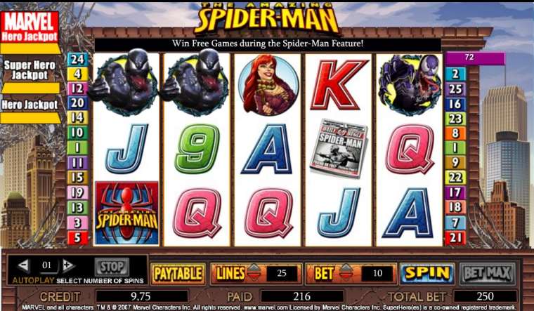 Play The Amazing Spider-Man slot