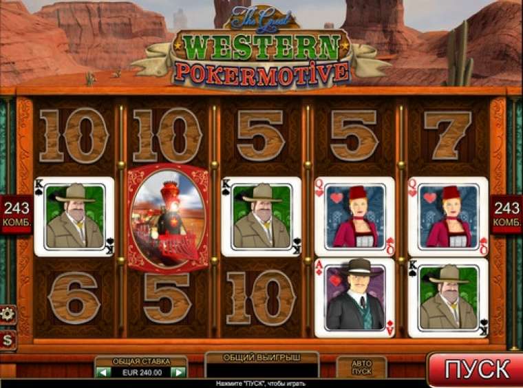 Play The Great Western Pokermotive slot