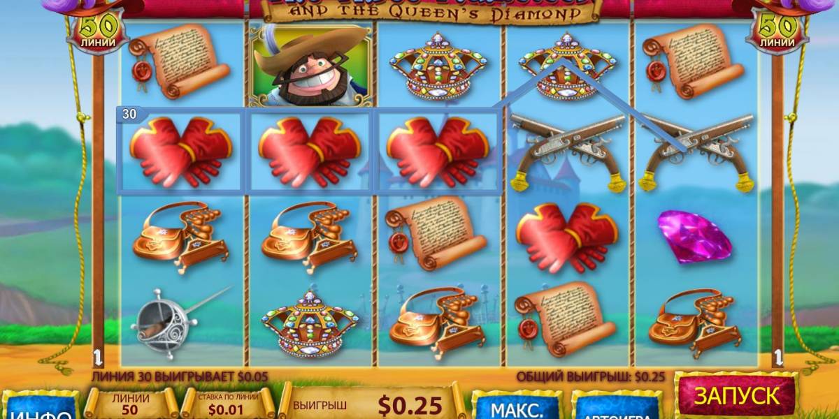 The Three Musketeers and the Queen’s Diamond slot