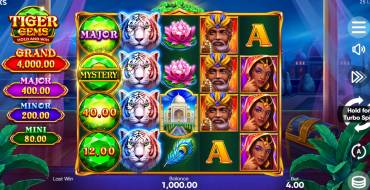 Tiger Gems: Hold and Win: Slot machine