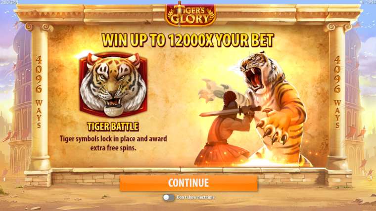 Play Tiger’s Glory slot