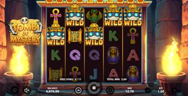 Tomb of Mystery: Free spins