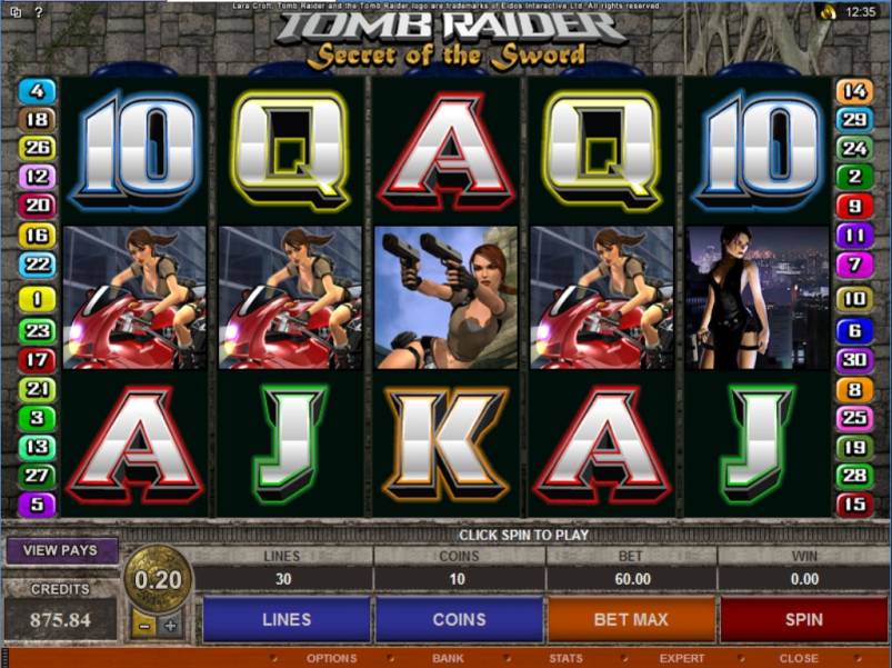 Tomb Raider II: Secret of the Sword slot