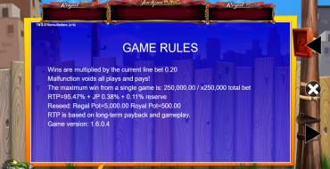 Top Cat Most Wanted Jackpot King: Rules