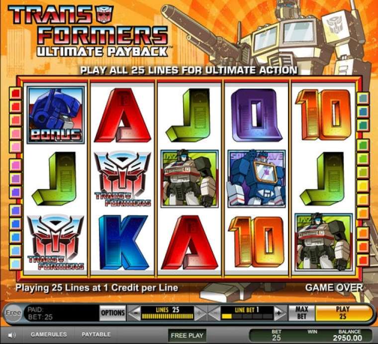 Play Transformers: Ultimate Payback slot