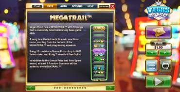 Vegas Rush: Unique features