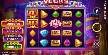 Vegas Starstruck: RUNNING WINS: Interface