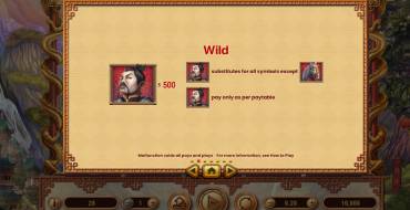 Ways of Fortune: Paytable