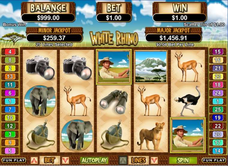 Play White Rhino slot