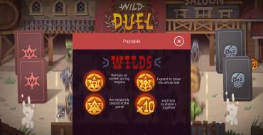 Wild Duel: Payout table