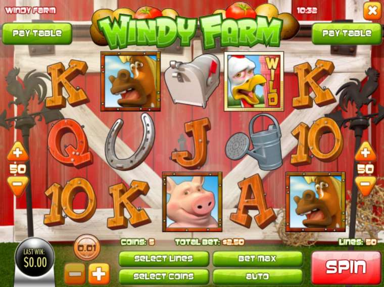 Play Windy Farm slot
