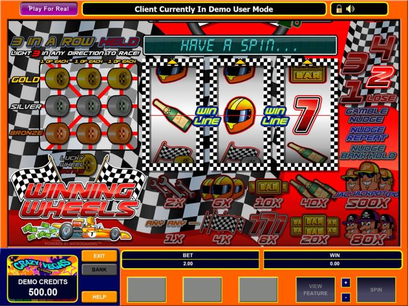 Winning wheels slot