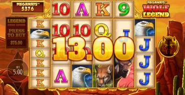 Wolf Legend Megaways: Winnings